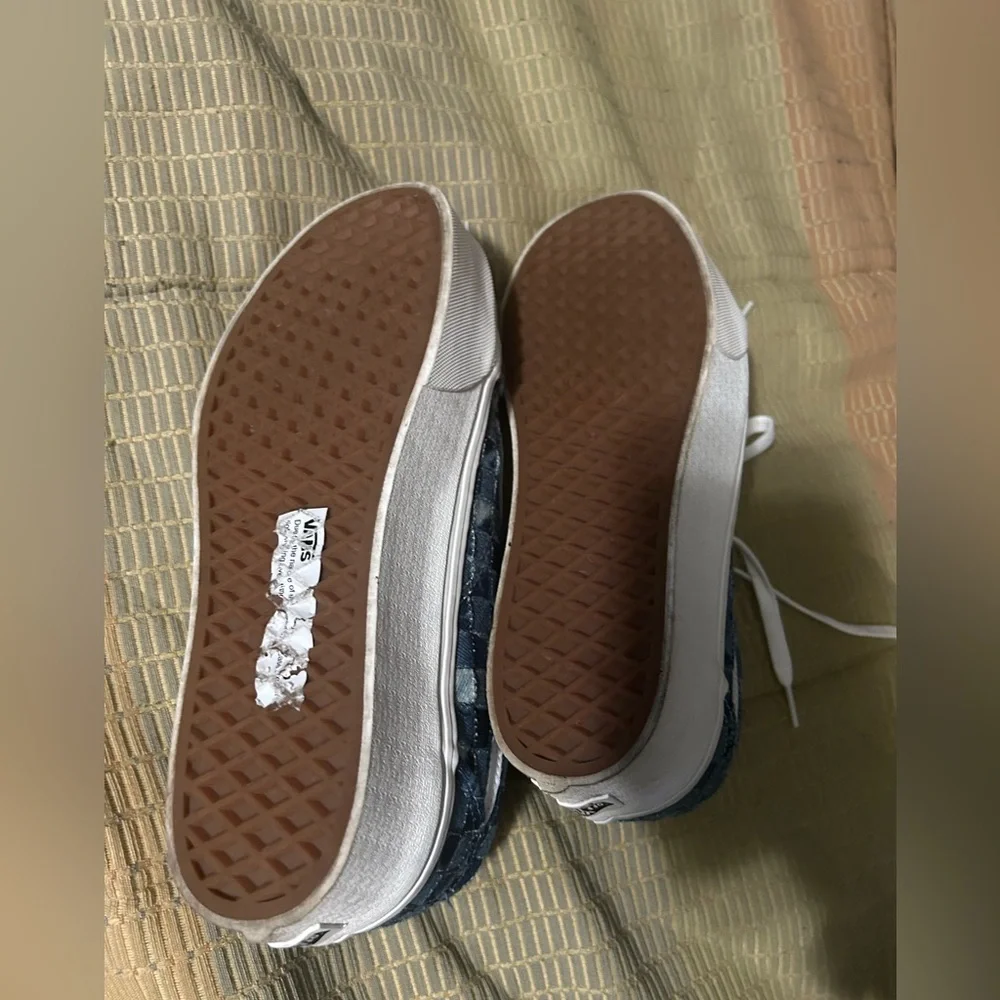 Vans Old Skool Platform Denim Checkered - Picture 5 of 5